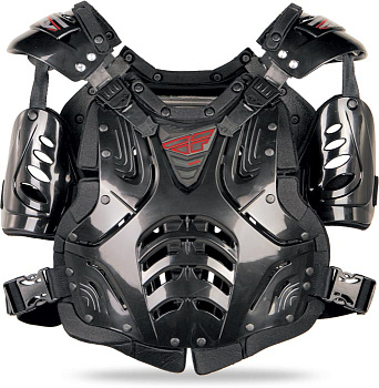 Fly Racing Convertible 2 JR панцирь с плечами подростковый, черный глянцевый