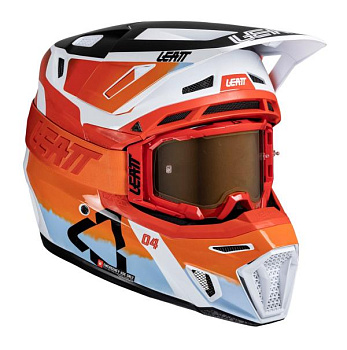 Leatt Kit Moto 8.5 V25 Glamis шлем кроссовый + Velocity 5.5 мотоочки