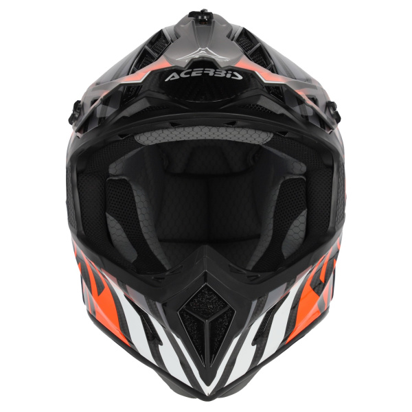 Acerbis Steel Carbon 22-06 Black/Orange, шлем внедорожный