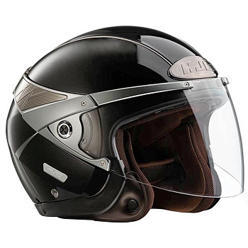 HJC ARTY Black Metalic шлем открытый
