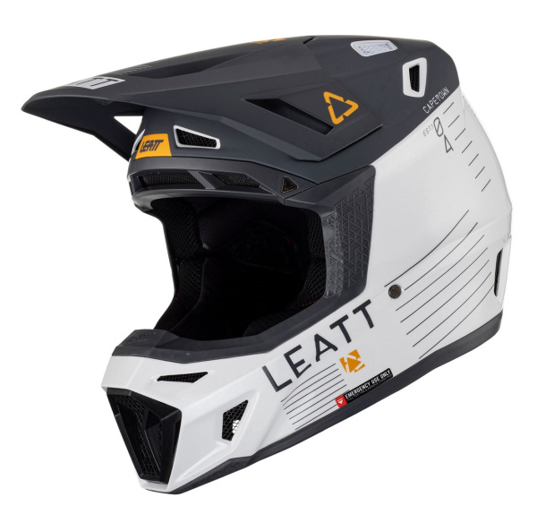 Leatt Kit Moto 8.5 V23 Metallic шлем кроссовый + Velocity 5.5 мотоочки