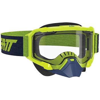 Leatt Velocity 4.5 SNX Neon Lime / Clear очки снегоходные