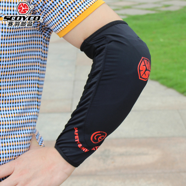 Scoyco K18/H18 комплект наколенники и налокотники, черно-красный