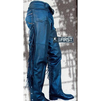 First M8013 Кожаные чапсы с бахрамой