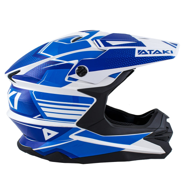 Ataki JK801A Legacy шлем кроссовый, сине-белый