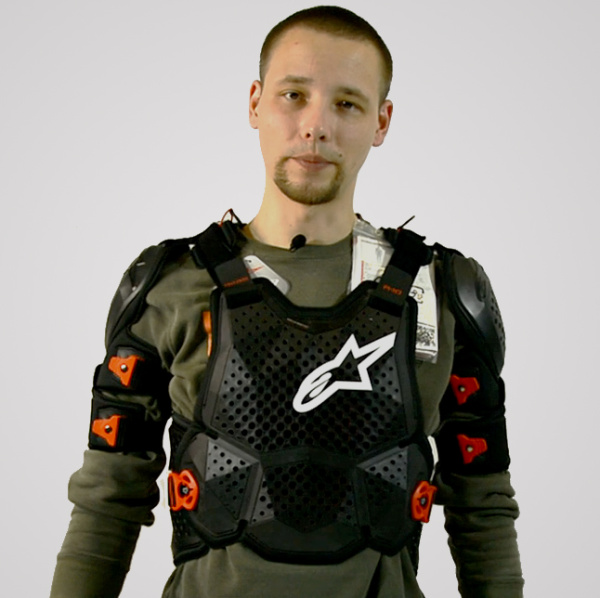 Alpinestars A-10 V2 Full Chest Protector панцирь, черный