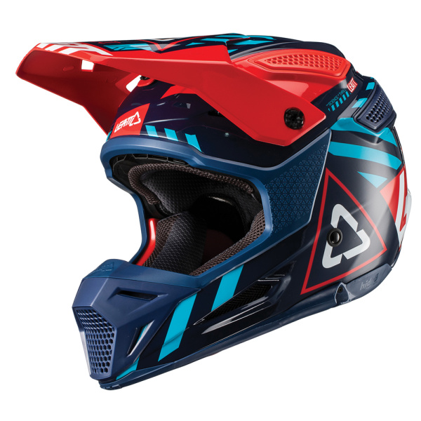 Leatt GPX 3.5 шлем кроссовый, сине-красный