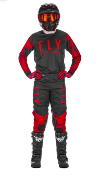 Fly Racing Kinetic K221 2021 мотоштаны, красно-черный Fly Racing Kinetic K221 2021 мотоштаны, красно-черный