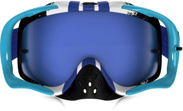Oakley Crowbar Pinned Race мотоочки, синяя линза