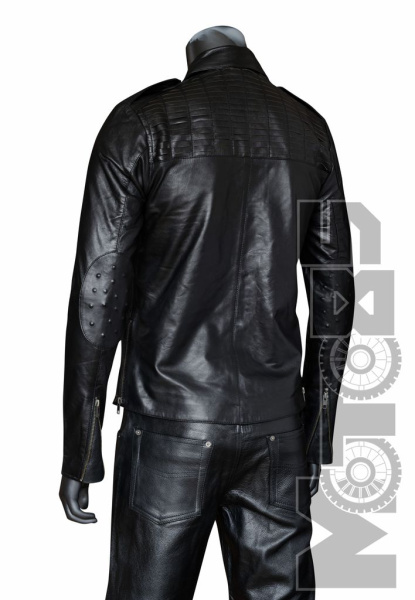 First M742 Рубашка кожаная на пуговицах, черный