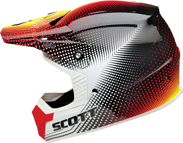 Scott 250 Gamma шлем кроссовый, красно-черный (уценка)