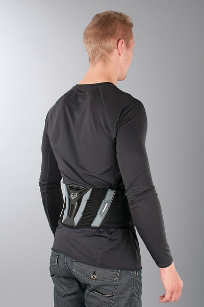 Fox Turbo Belt XL защита поясницы, черно-серый Fox Turbo Belt XL защита поясницы, черно-серый
