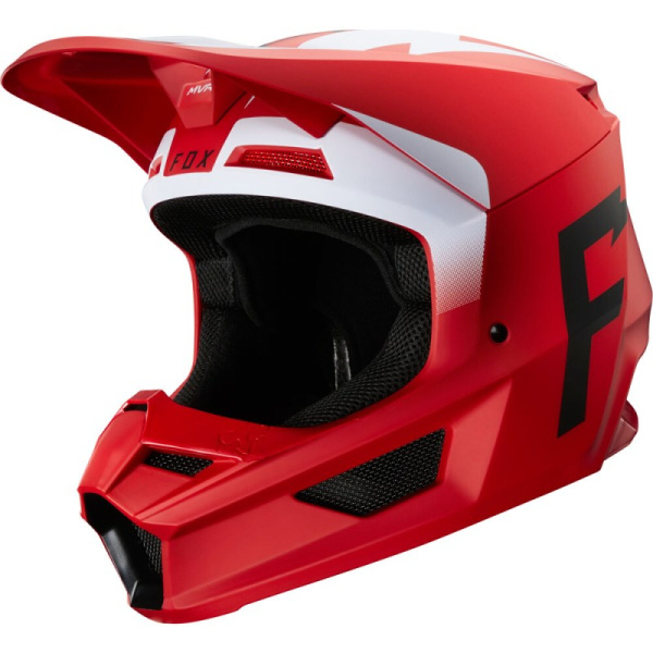 Fox Racing V1 Werd 2020 Flame Red шлем кроссовый