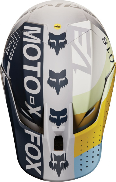 Fox Racing V3 Draftr 2018 шлем кроссовый, светло-серый