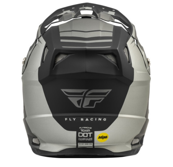 Fly Racing Toxin MIPS Transfer шлем кроссовый, серо-черный матовый Fly Racing Toxin MIPS Transfer шлем кроссовый, серо-черный матовый
