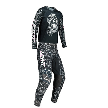 Leatt GPX 4.5 2021 Black/Bonesd/Skull Black комплект