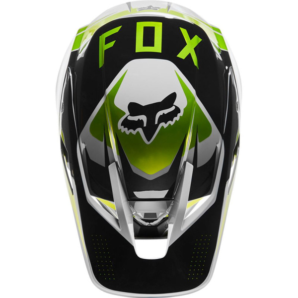 Fox Racing V3 RS 2022 Mirer Flow Yellow шлем кроссовый