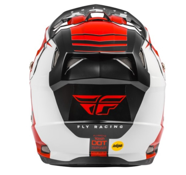 Fly Racing Toxin MIPS Transfer шлем кроссовый, красно-черно-белый Fly Racing Toxin MIPS Transfer шлем кроссовый, красно-черно-белый
