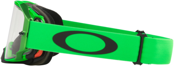 Oakley Airbrake Moto мотоочки зелено-черный, прозрачная линза (OO7046-A8)