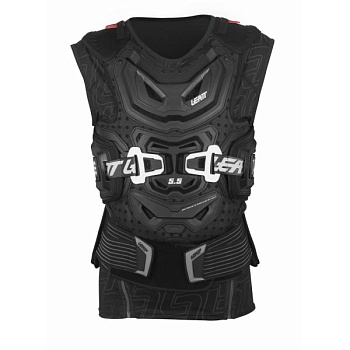 Leatt 5.5 моточерепаха без рукавов, черный