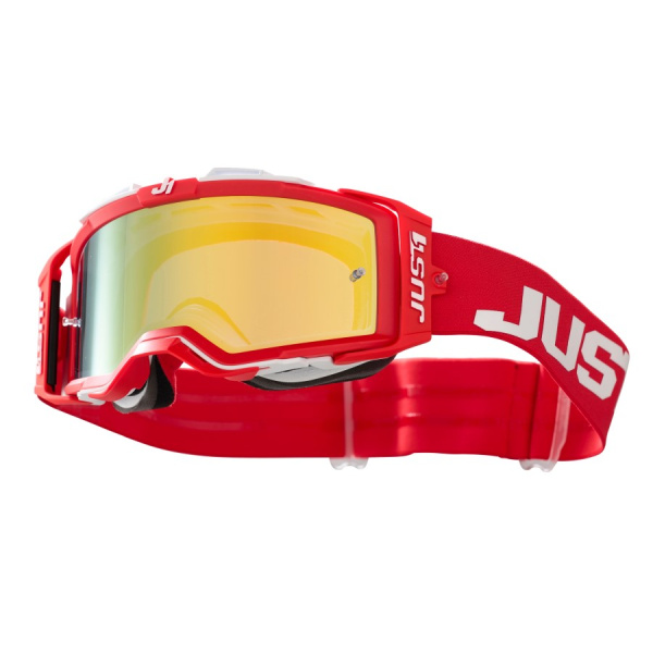 Just1 Nerve Absolute Red/White мотоочки, золотая линза