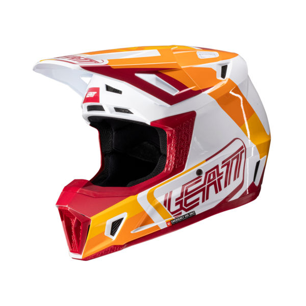 Leatt Kit Moto 7.5 V25 Ruby шлем кроссовый + Velocity 4.5 мотоочки