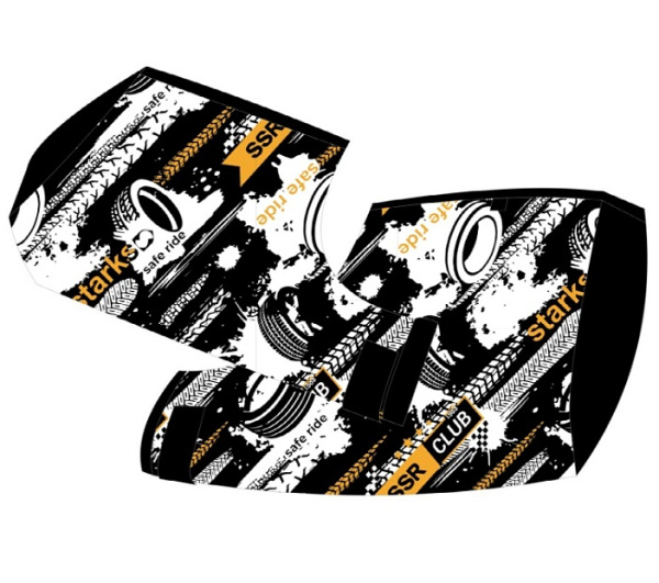 Starks Warm Cross муфты на руль, граффити