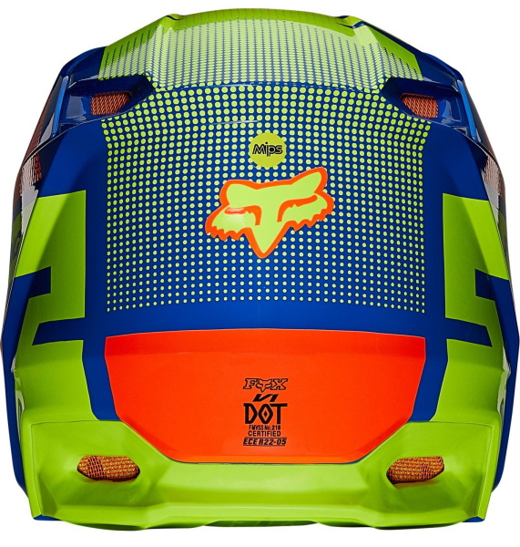 Fox Racing V1 Oktiv Blue шлем кроссовый