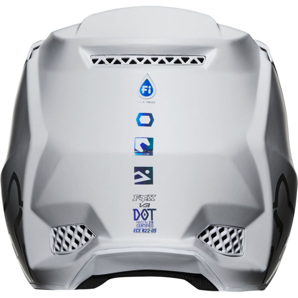 Fox Racing V3 Solids White/Silver шлем кроссовый Fox Racing V3 Solids White/Silver шлем кроссовый
