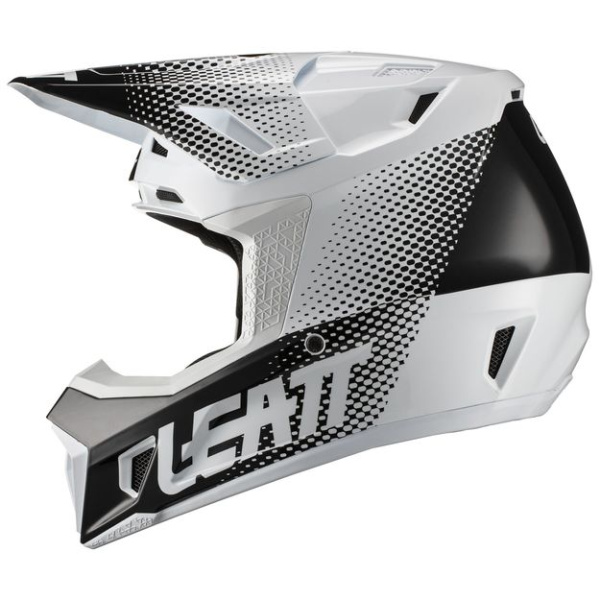 Leatt Kit Moto 7.5 V21 White шлем кроссовый + Velocity 4.5 мотоочки