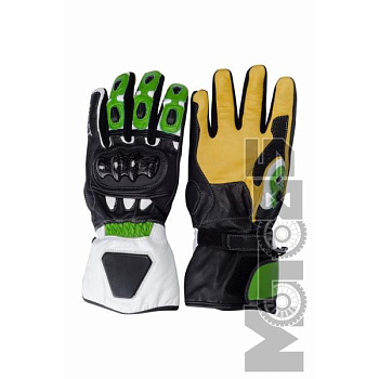 First M06 Rider Gloves мотоперчатки город, черно-желто-зеленый