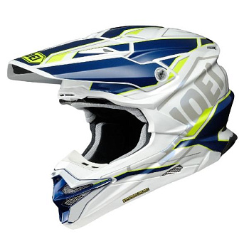 Shoei VFX-WR Allegiant TC-3 шлем кроссовый, желто-бело-синий