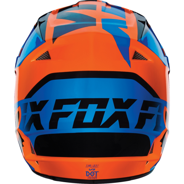Fox Racing V1 Mako шлем кроссовый, оранжево-синий