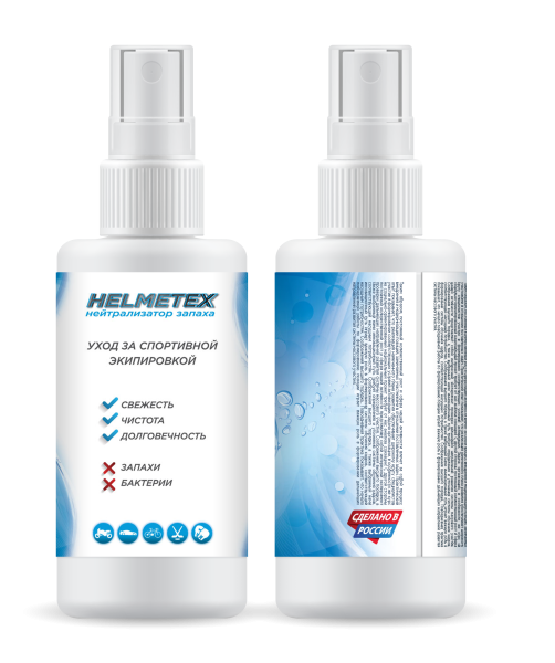 Helmetex спрей для экипировки антисептик, освежитель 80мл.