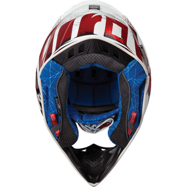 Airoh Aviator 2.3 шлем внедорожный, бело-сине-красный