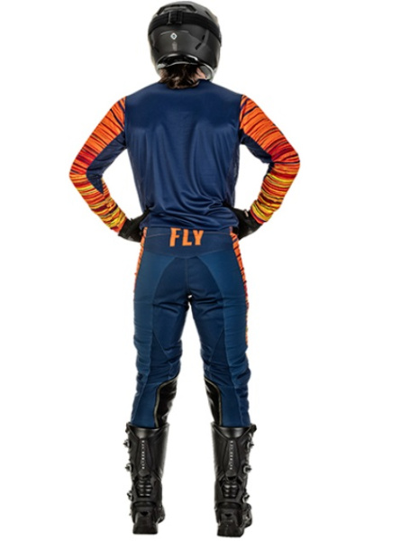 Fly Racing Kinetic Wave комплект, сине-оранжевый Fly Racing Kinetic Wave комплект, сине-оранжевый