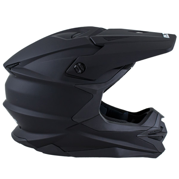 Ataki JK801A Solid шлем кроссовый, черный матовый