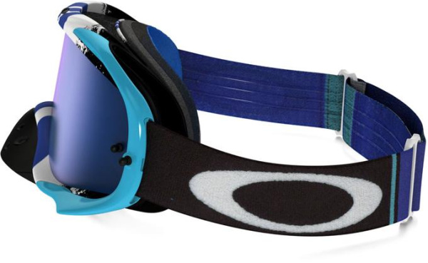 Oakley Crowbar Pinned Race мотоочки, синяя линза