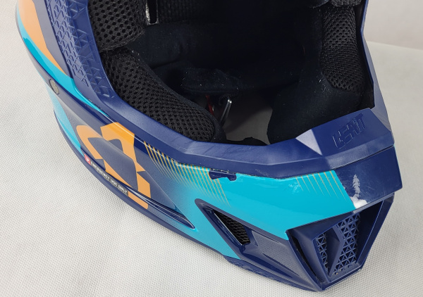 Leatt Kit Moto 7.5 V21 Blue шлем кроссовый + Velocity 4.5 мотоочки (б/у)