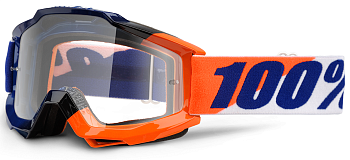 100% Accuri Wilsonian Clear Lens мотоочки, оранжево-синий