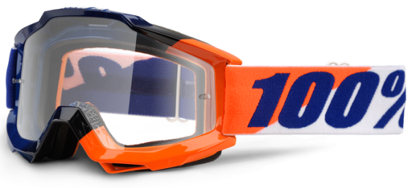 100% Accuri Wilsonian Clear Lens мотоочки, оранжево-синий