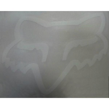 Fox наклейка плоттерная (10x8 см), белый