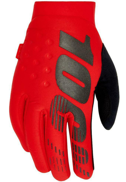 100% Brisker Red мотоперчатки, красный