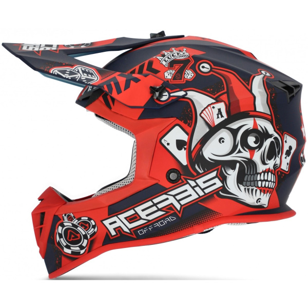 Acerbis Linear Blue/Red шлем внедорожный