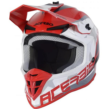 Acerbis Linear Red/White шлем внедорожный