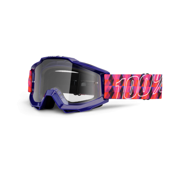 100% Accuri Sultan мотоочки, розово-фиолетовый, прозрачная линза