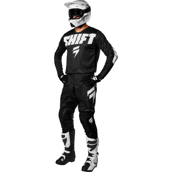 Shift White York Youth Black джерси подростковая