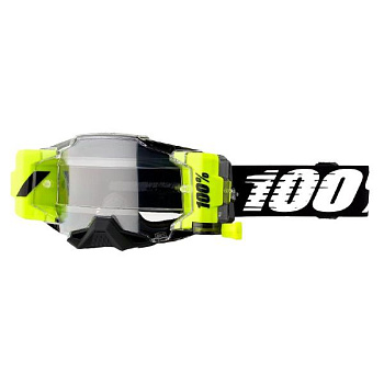100% Armega Forecast Black / Clear Lens мотоочки