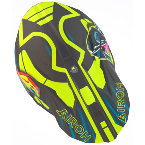 Airoh Wraaap Cyber Yellow Matt шлем внедорожный