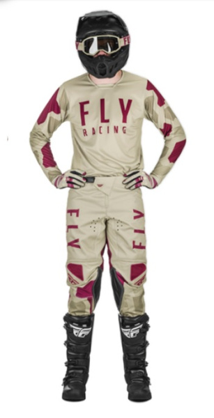 Fly Racing Kinetic K221 2021 комплект, бежево-бордовый Fly Racing Kinetic K221 2021 комплект, бежево-бордовый